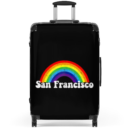 San Francisco LGBTQ Gay Pride Rainbow Premium Suitcases