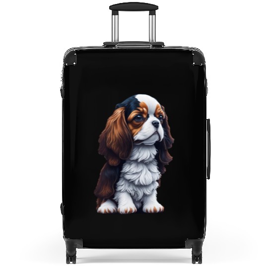Cavalier King Charles Spaniel Dog Puppet Suitcases