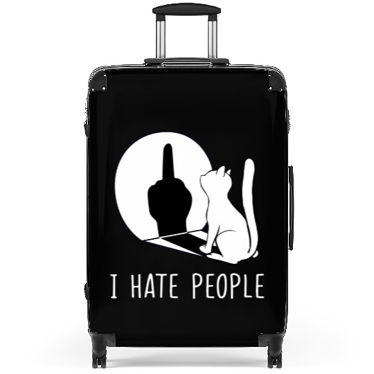 Grumpy Kitten Cats I Don'T Like People Cat I Hate Suitcases