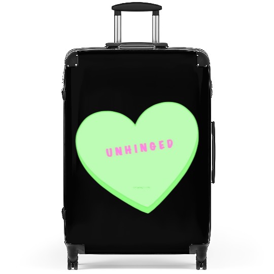 unhinged conversation heart Suitcases
