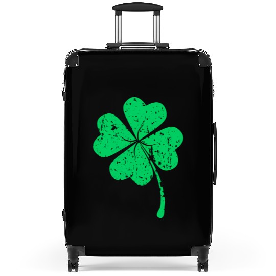 Lucky Four Leaf Clover Luck Of The Irish Suitcases
