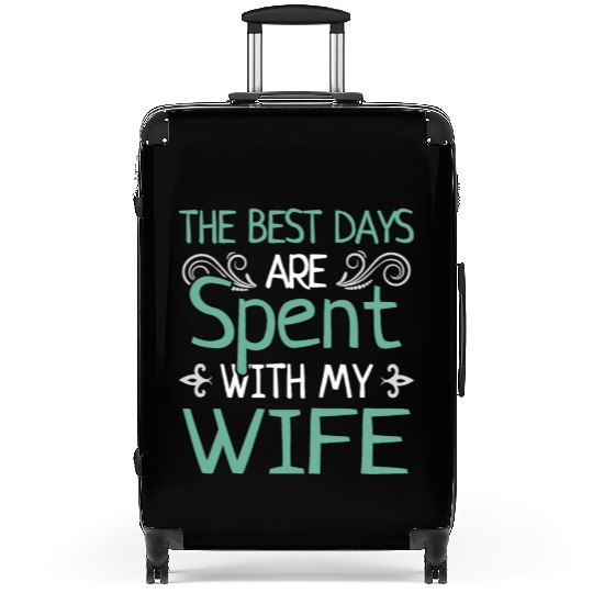 Best Days With Wife Marry Married Couple Gift Suitcases