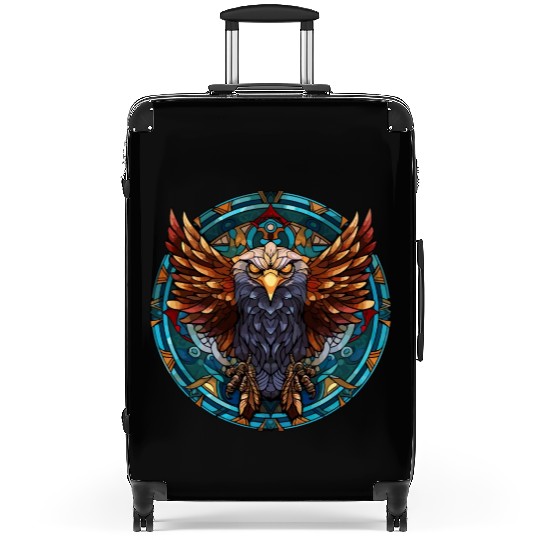 Stained Glass Eagle (2 of 4) Suitcases