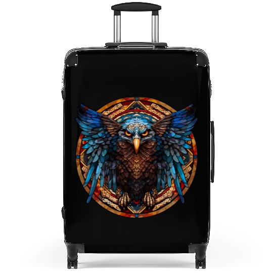 Stained Glass Eagle (4 of 4) Suitcases