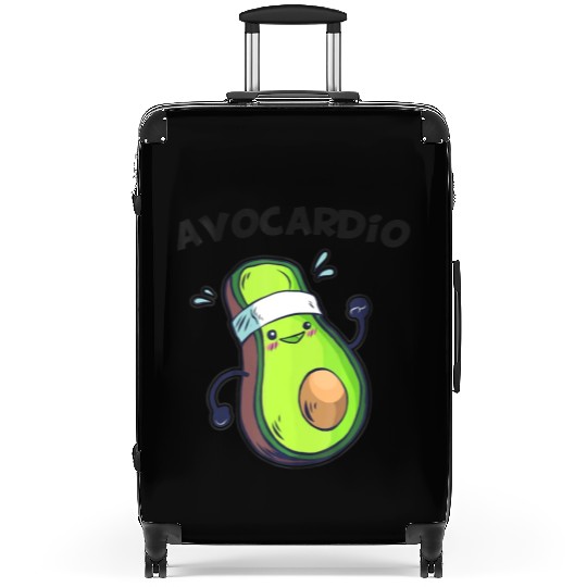 Avocardio Fitness Avocado Gym Vegan Guacamole Suitcases