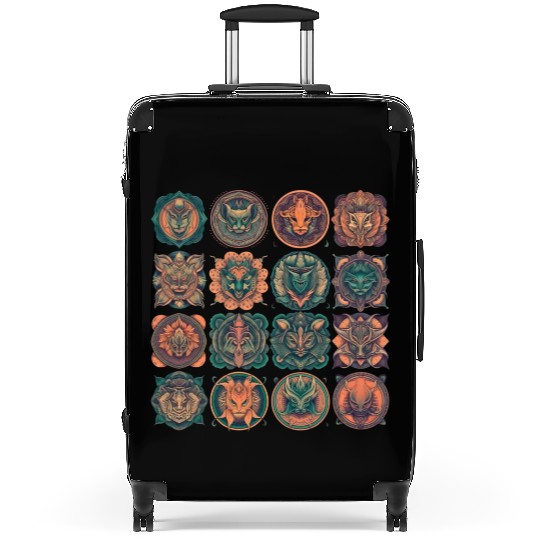 Celestial Creatures Emblems Suitcases