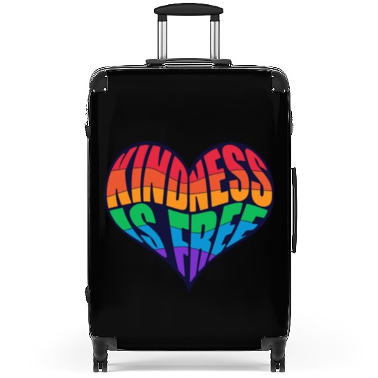 kindness is free love Suitcases