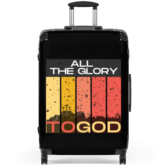 All The Glory to God Suitcases