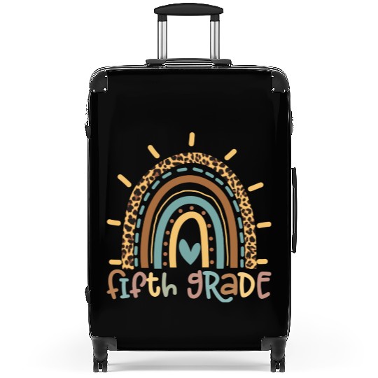 Fifth Grade Rainbow Girls Boys Teacher Team Suitcases