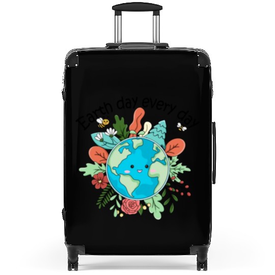 Earth Day Every Day Save The Planet Nature Lovers Suitcases