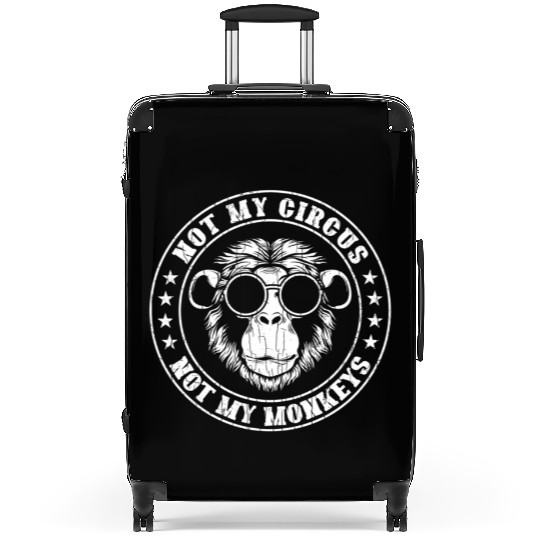 Not My Circus Monkeys Monkey Animal Suitcases