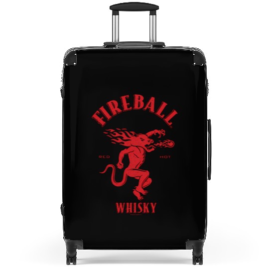 Fireball Whiy Red Hot Burns Like Hell V2 Suitcases