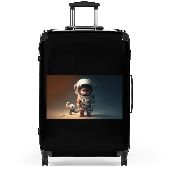 Cosmic Steps: The Baby Astronaut's Journey Suitcases