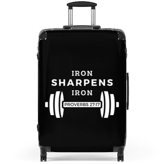 Iron Sharpens Iron (Proverbs 27:17) Suitcases