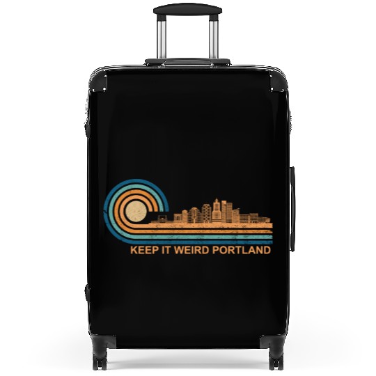 Keep It Weird Portland Oregon Skyline Retrokeep it Suitcases