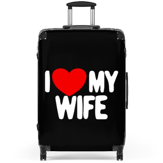 I Love My Wife Red Heart Husband I Love My Wife Suitcases