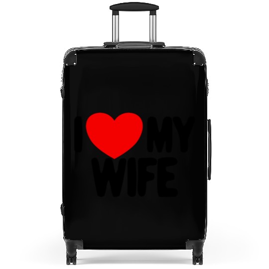 I Love My Wife Red Heart Husband I Love My Wife Suitcases