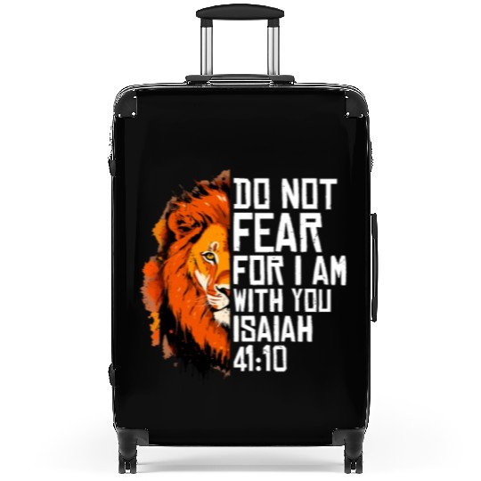 Christian Religious Bible Verse Sayings Lion Cute Suitcases