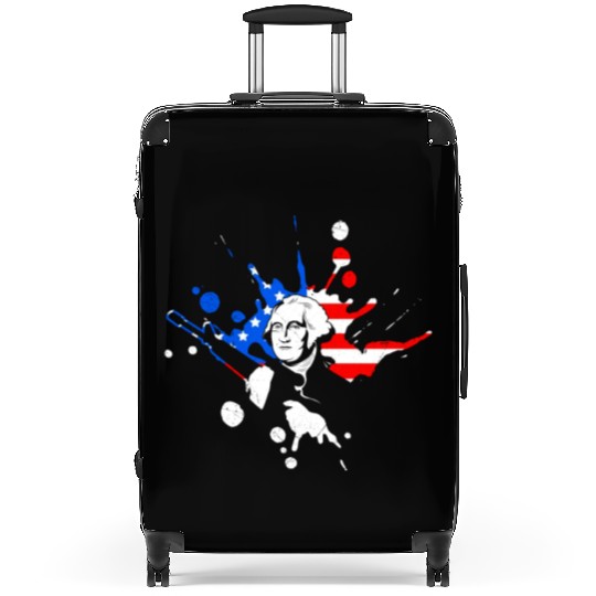 Merica George Washington Independence Day Suitcases