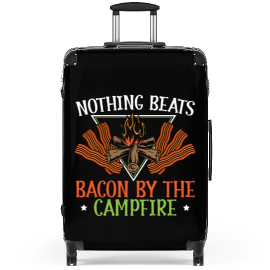 Camping And Bacon Meat Camp Camper I Love Bacon Suitcases