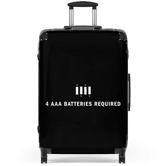 4 AAA Batteries Required Suitcases