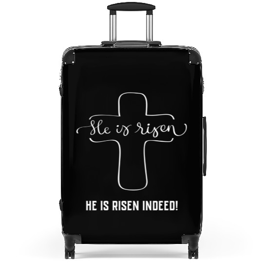 He Has Risen He Is Risen Indeed Easter Suitcases