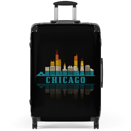 Chicago yline Illinois Vintage Pride Suitcases