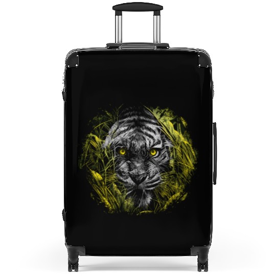 Colorful Tiger Cat Realistic Tiger Suitcases