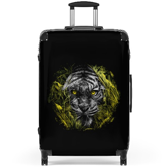 Colorful Tiger Cat Realistic Tiger Suitcases