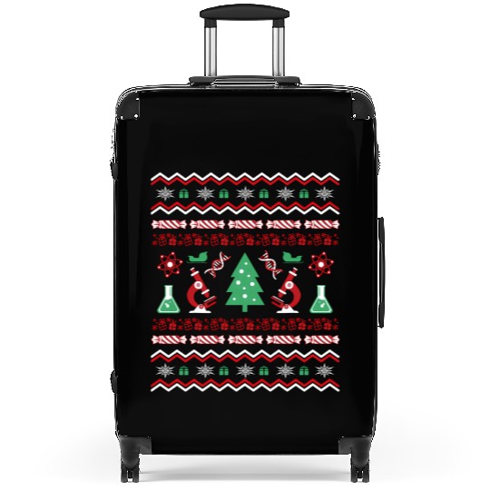 Science Laboratory Ugly Sweater Dna Microbiology Suitcases