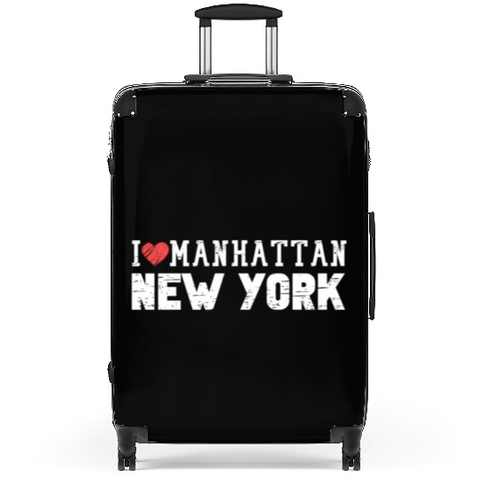 Manhattan New York Love I Heart Manhattan Ny Suitcases