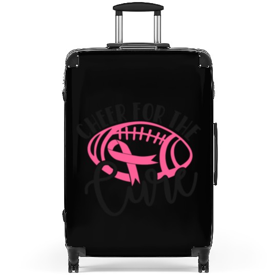 Cheer For The Cure Pink Breast Cancer Awareness Suitcases