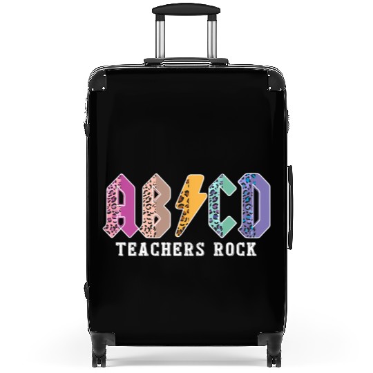 Teacher Abcd Roc Colorful Leopard in Suitcases