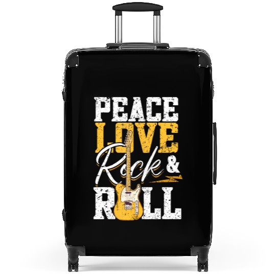 Peace Love Rock & Roll Electronic Rock Guitar Suitcases