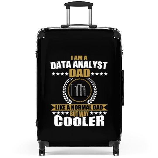 Funny Data Analyst Dad Outfit Data Analysis Suitcases