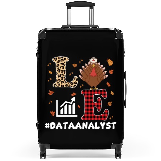 Funny Data Analyst Thanksgiving Design Suitcases