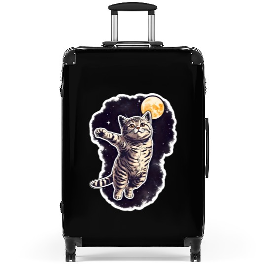 Space cat Suitcases