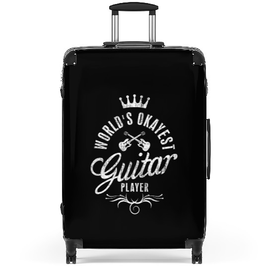 World'S Okayest Guitar Player Vintage Suitcases