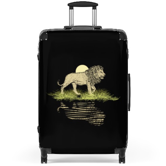 Lion Night scene Suitcases