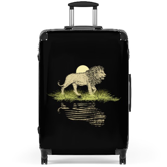 Lion Night scene Suitcases