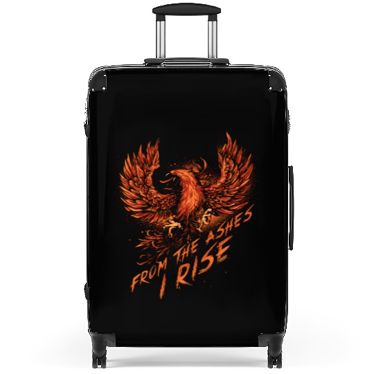 From The Ashes I Rise Motivational Phoenix Suitcases