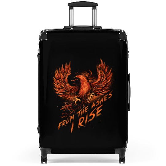 From The Ashes I Rise Motivational Phoenix Suitcases