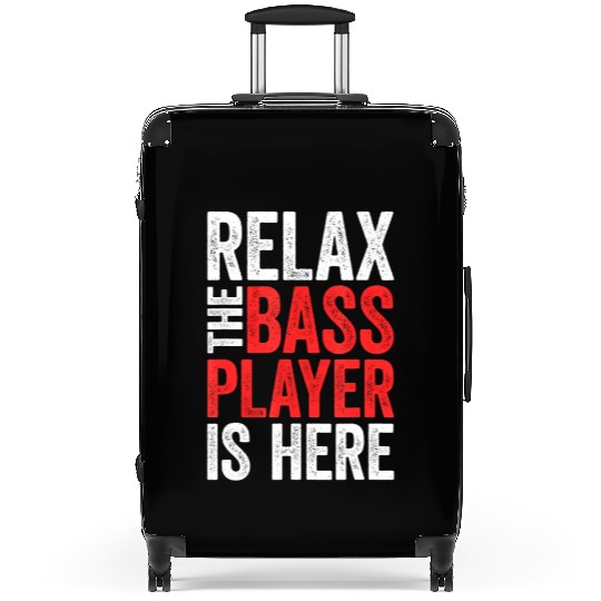 Relax The Bass Player Is Here Bassist Gif Suitcases