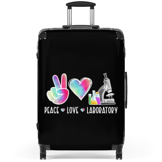 Lab Technologist Peace Love Laboratory Suitcases