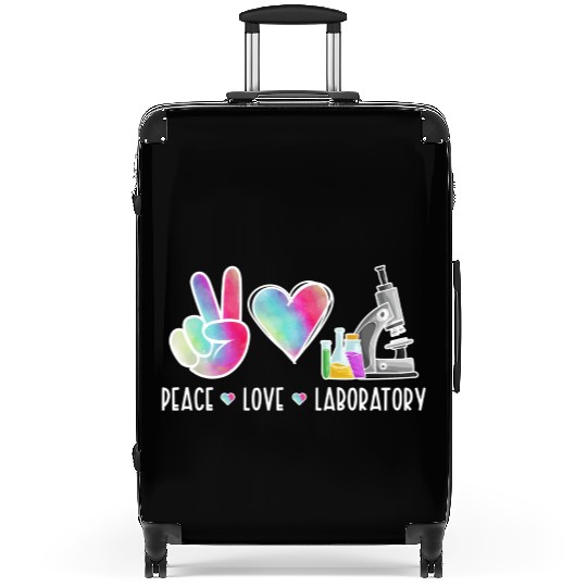 Lab Technologist Peace Love Laboratory Suitcases