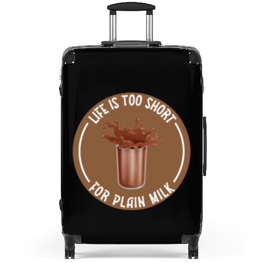I Love Chocolate Milk Lover Funny Chocolate Milk Suitcases