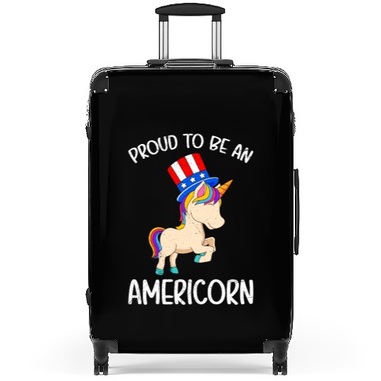 Americorn Independence Day Unicorn Party USA Suitcases