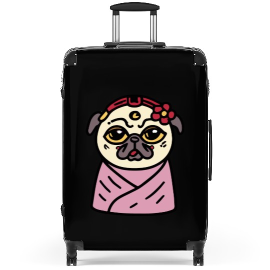 Geisha Pug Dog Lover Puppy Suitcases