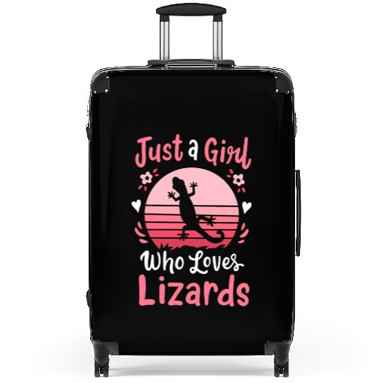Lizard Reptile Lizard Lover Retro Suitcases