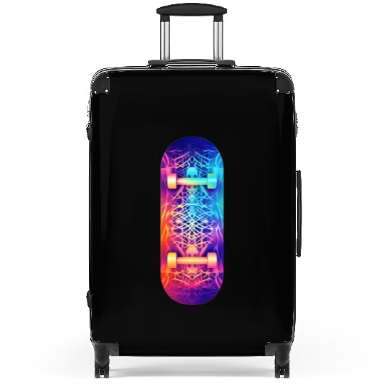 Skateboarding Skateboard Abstract Pattern Suitcases